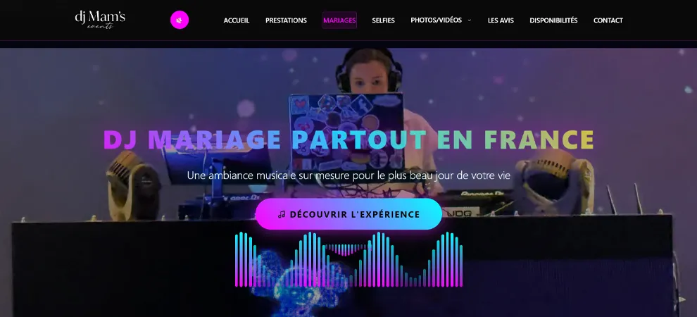 DJ Mam's Events – site web