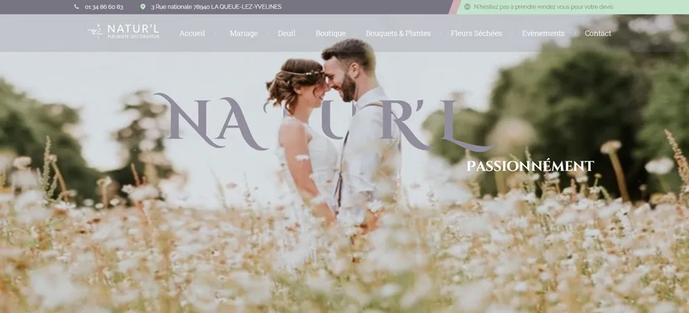naturl fleuriste site web