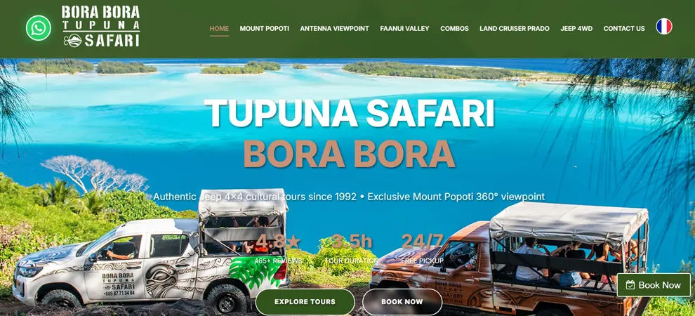 tupuna safari site web